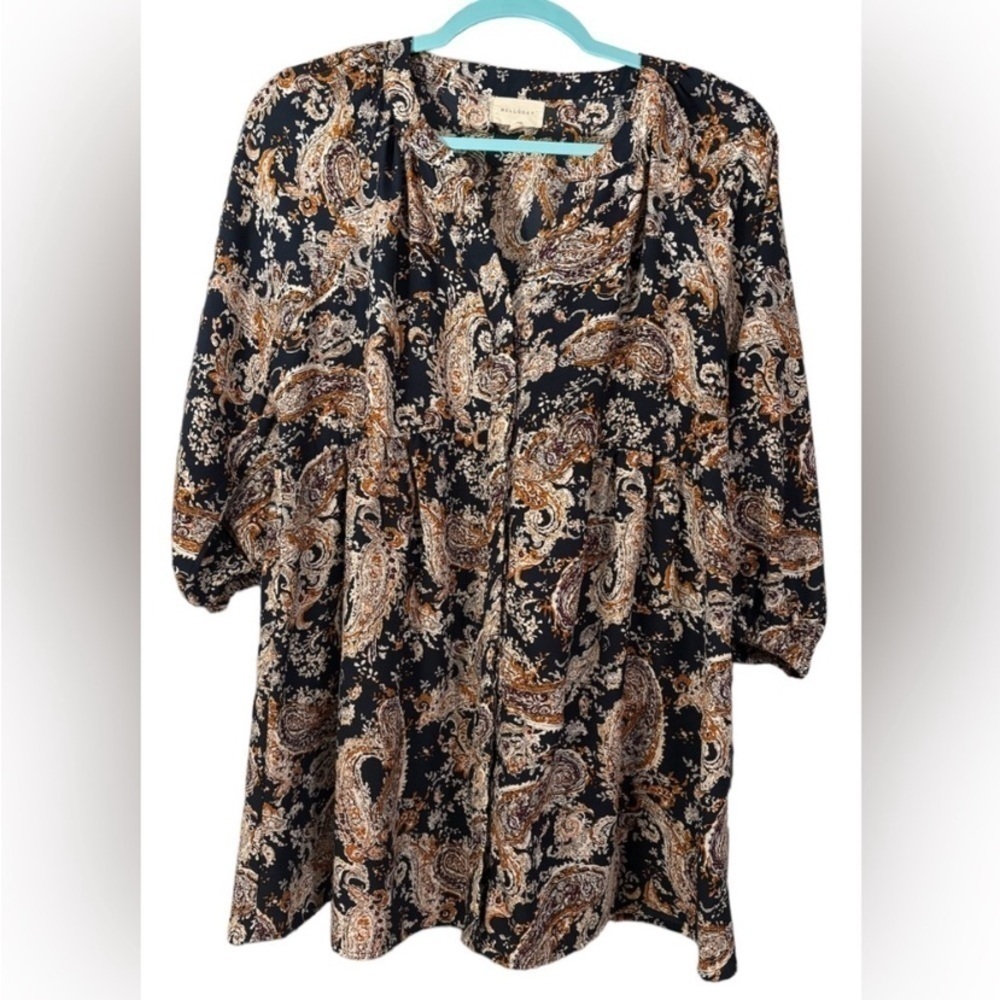 Melloday Boho Paisley Mini Dress size medium